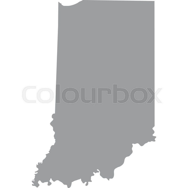 800x800 Map Of The U S State Of Indiana Stock Vector Colourbox