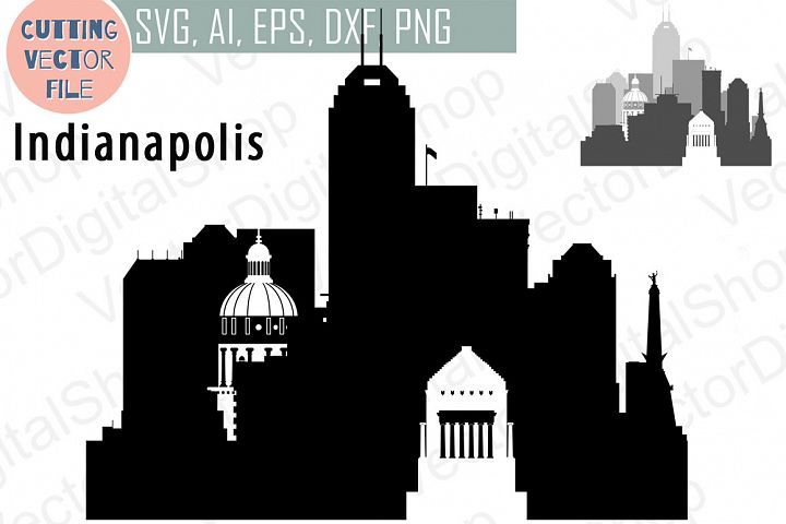 720x480 Indianapolis Vector, Indiana Skyline Usa City, Png, Dwg