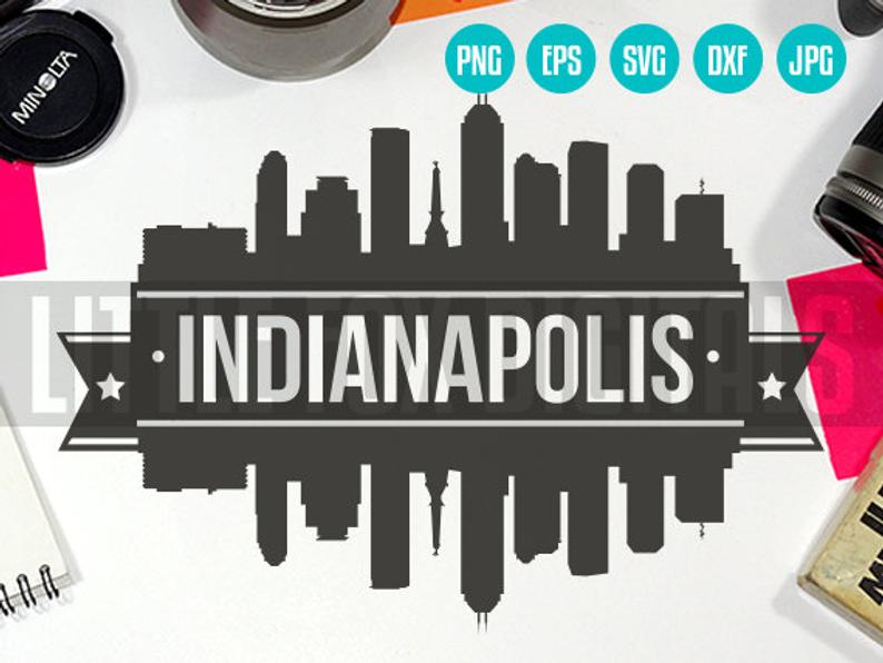 Vector Indianapolis Indiana Usa Skyline City East Etsy 794x596 Vector Indianapolis Indiana Usa Skyline City East Etsy