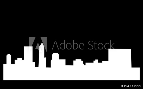 White Indianapolis Skyline Silhouette On Black Background 500x313 White Indianapolis Skyline Silhouette On Black Background