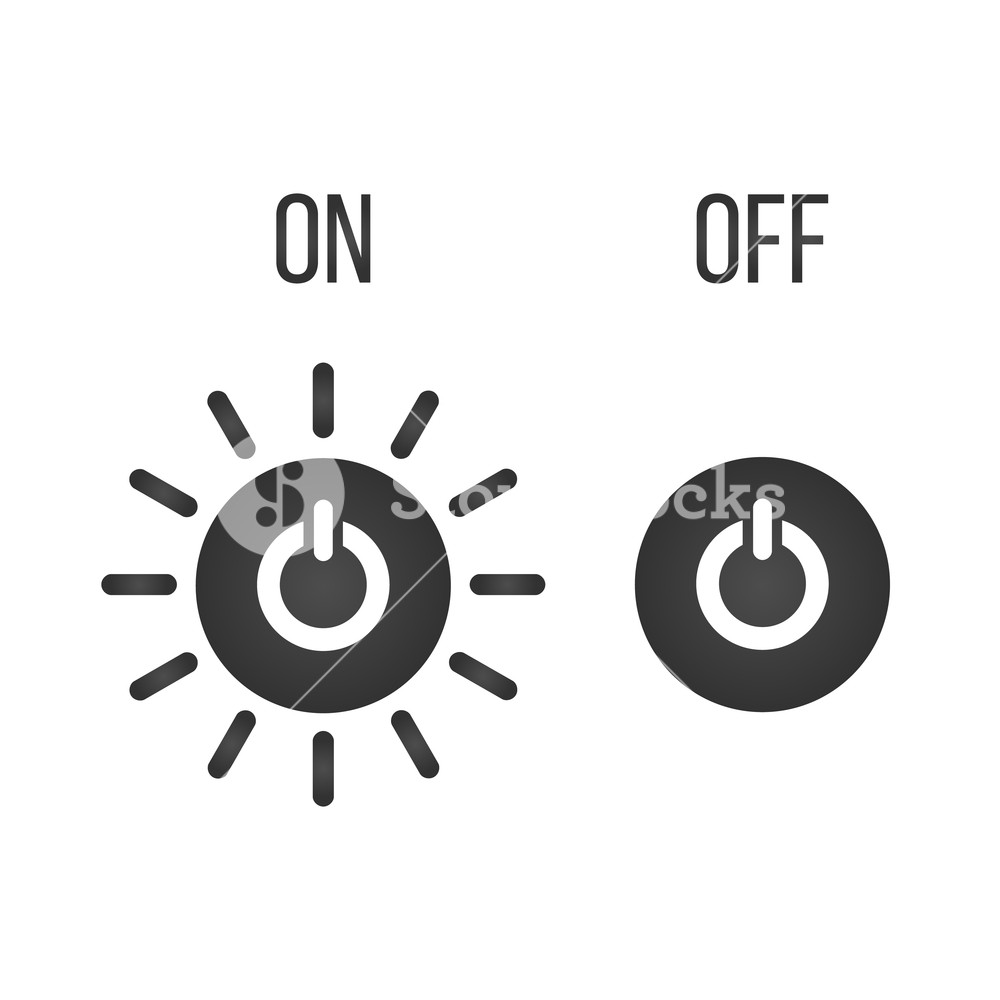 Icon Button On Off, Indicator Vector Illustration Isolated 1000x1000 Icon Button On Off, Indicator Vector Illustration Isolated