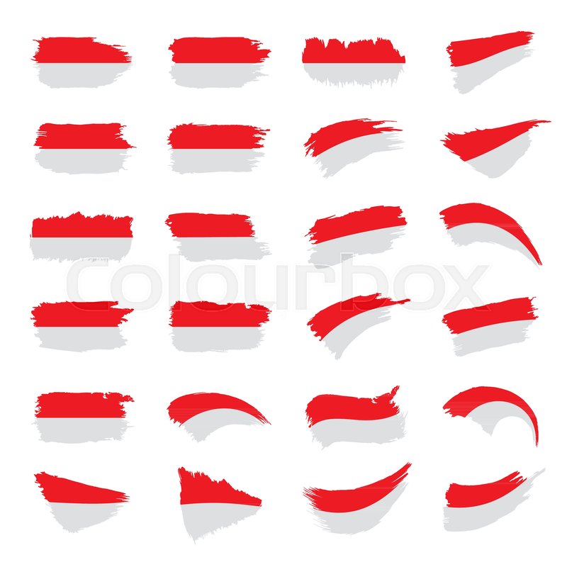 Indonesia Flag, Vector Illustration On Stock Vector Colourbox 800x800 Indonesia Flag, Vector Illustration On Stock Vector Colourbox