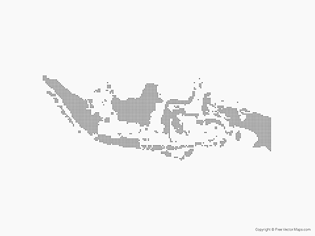 460x345 Vector Map Of Indonesia