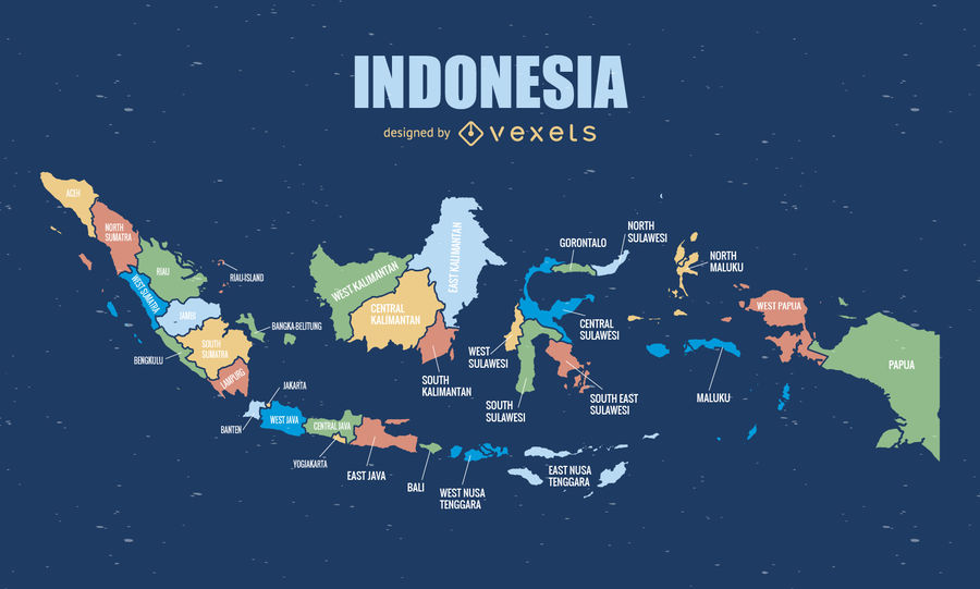 900x541 Complete Indonesia Map