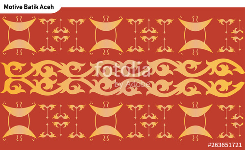 500x307 Illustration Of Indonesian Javanese Batik Paintings, Fabric Lines