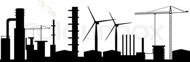 800x264 Industrial Background Stock Vector Colourbox