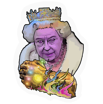 398x400 Infinity Gauntlet Thanos Queen Sticker Decal Phone Laptop Car