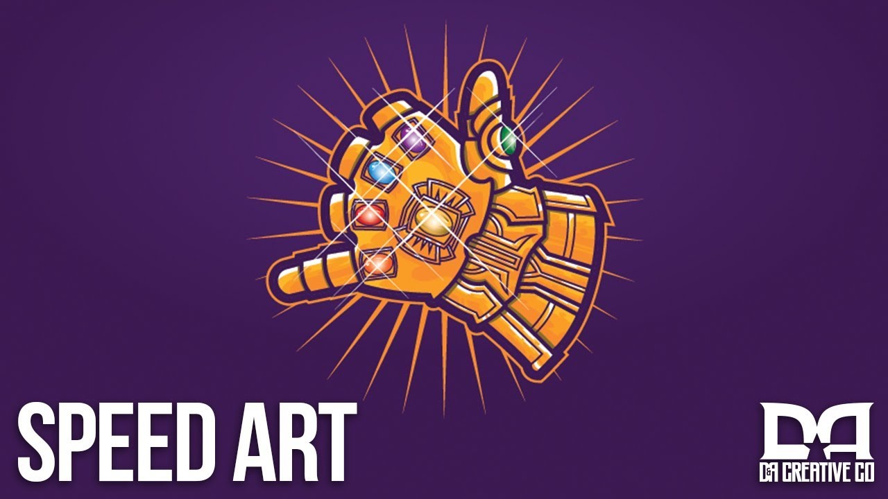 1280x720 Shaka Gauntlet Vector Illustration Speed Art