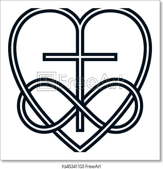 Infinity Heart Vector at Vectorified.com | Collection of Infinity Heart ...