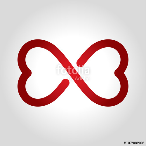 500x500 Infinity Heart Logo Stock Image And Royalty Free Vector