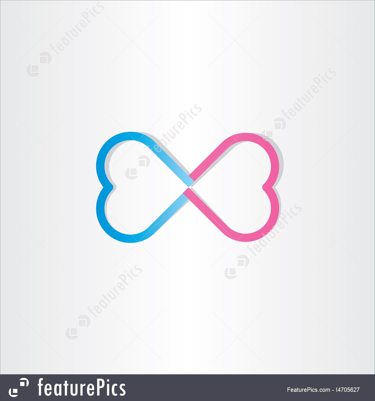 1300x1392 Illustration Of Infinite Love Infinity Heart Sign