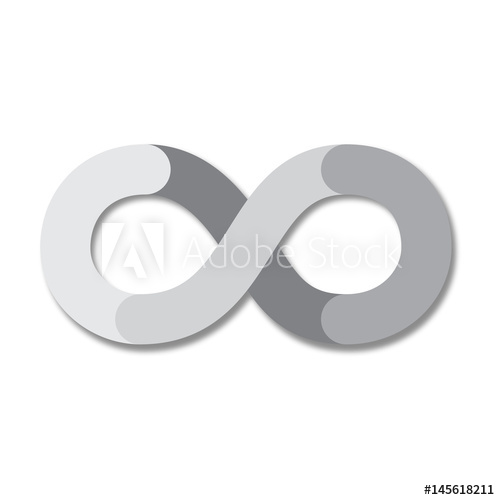 Infinity Symbol Infinite Icon Vector Illustration 500x500 Infinity Symbol Infinite Icon Vector Illustration