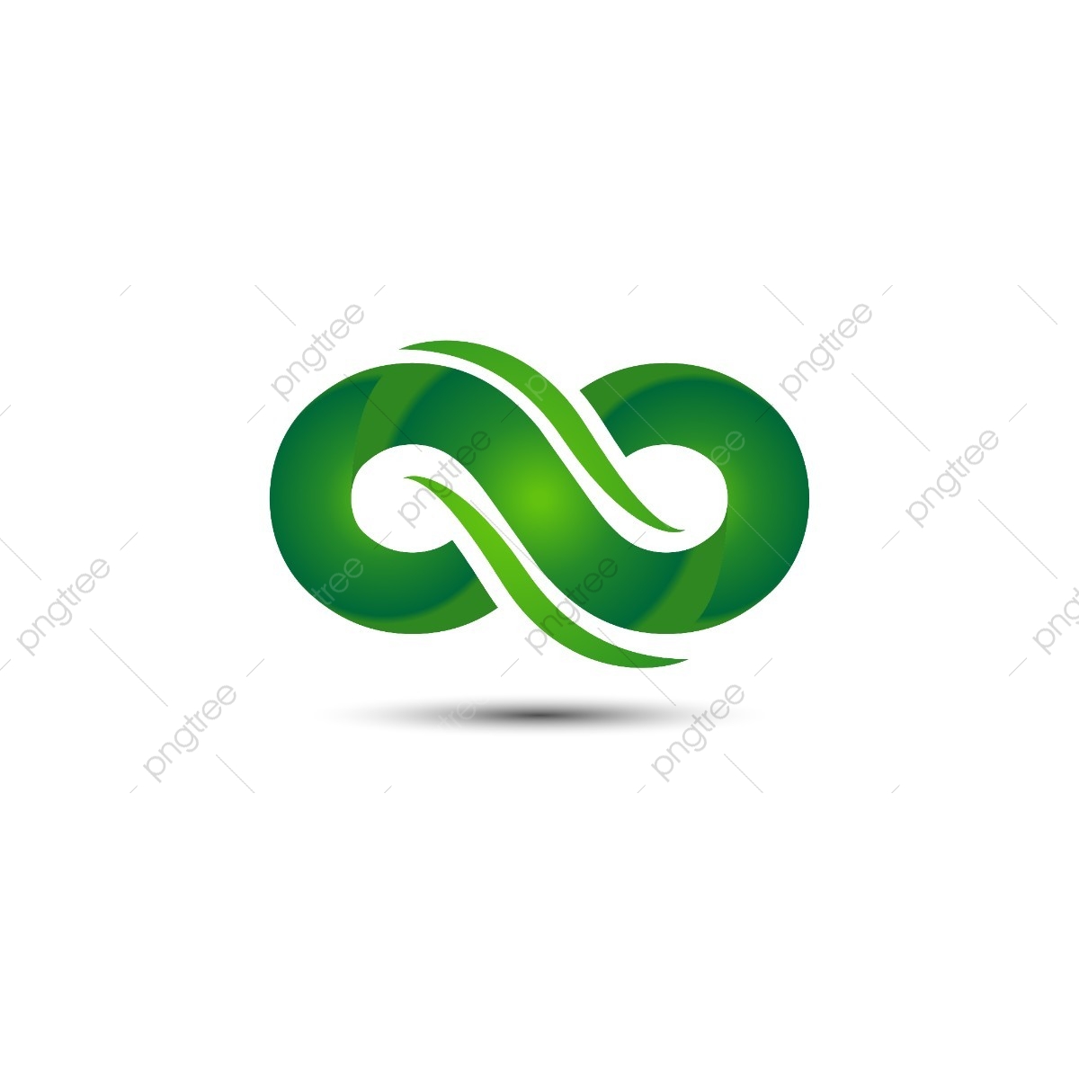 1200x1200 Green Infinity Logo Icon Design Template Vector, Green, Icon