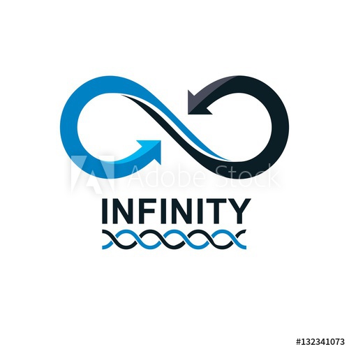 500x500 Infinity Loop Vector Symbol, Conceptual Logo Special Design