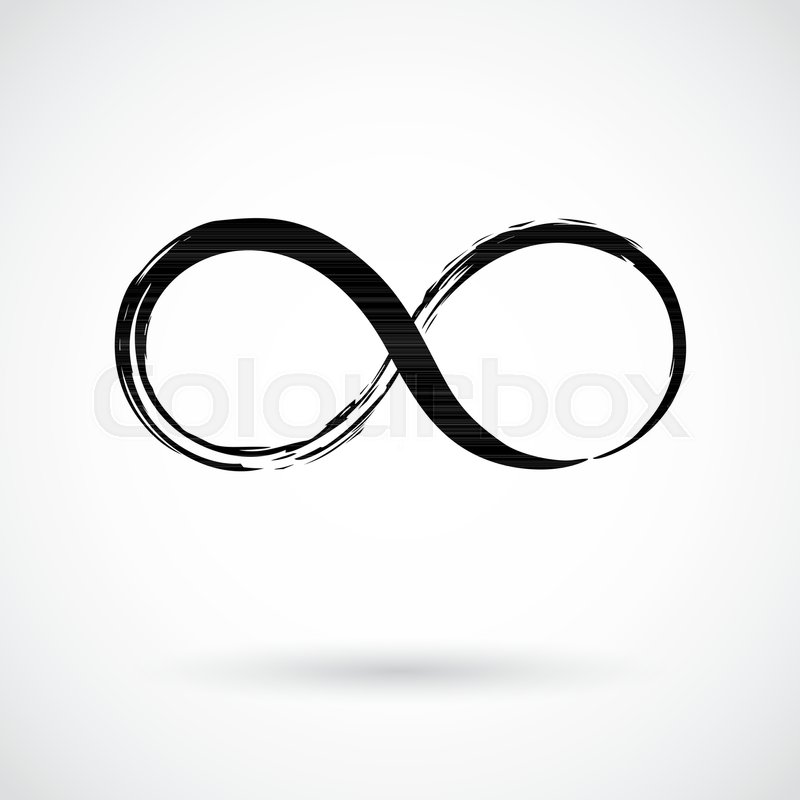 800x800 Infinity Symbol Hand Painted With Stock Vector Colourbox
