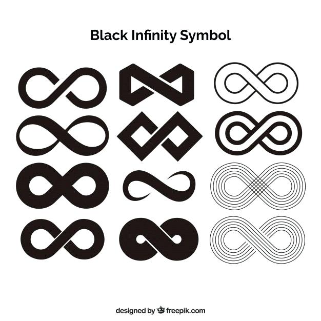626x626 Black Infinity Symbol Collection Free Vector Pictures Jimmy Saul