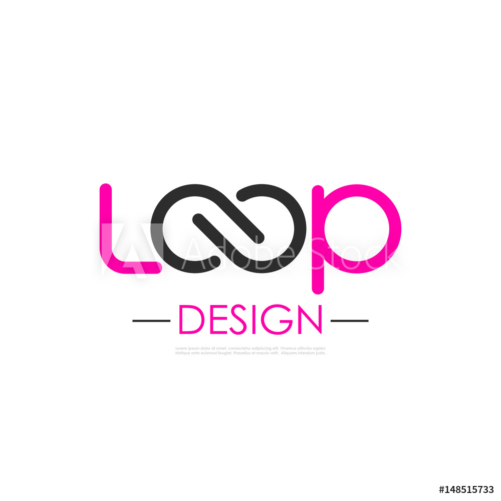 1000x1000 Photo Art Print Loop Vector Logo With Infinity Symbol Europosters