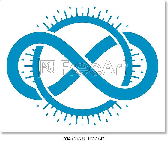 560x470 Free Art Print Of Endless Infinity Loop Conceptual Logo, Vector
