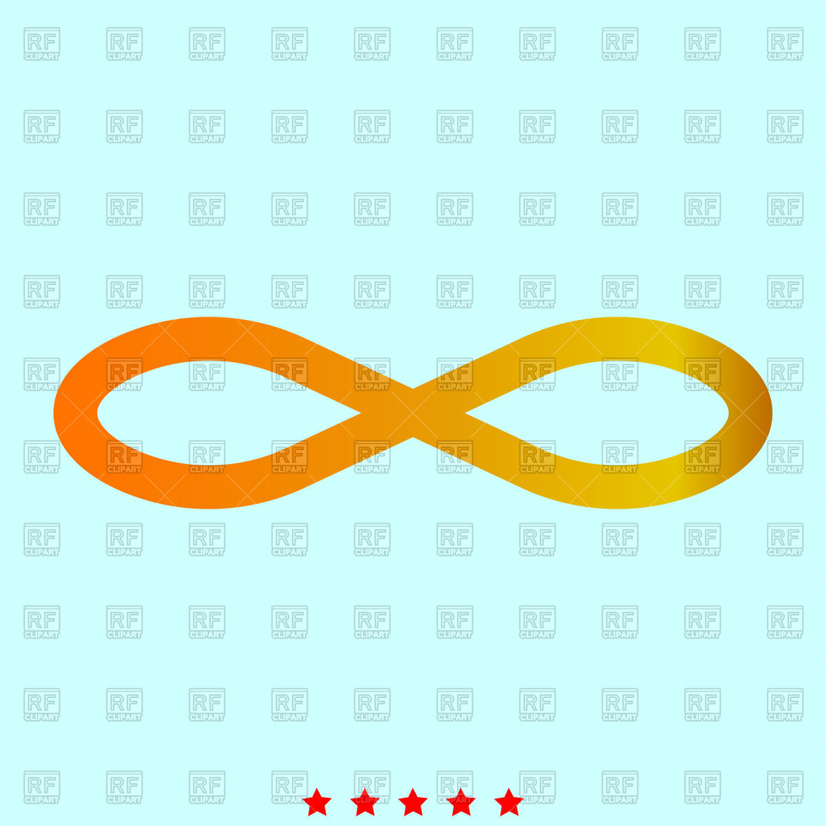 1200x1200 Infinity Sign On Cyan Background Vector Image Of Signs, Symbols