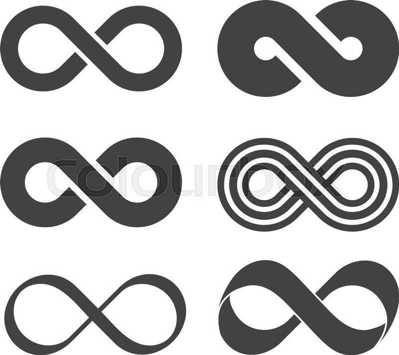 800x711 Infinity Sign Infinity Flat Icon Stock Vector Colourbox