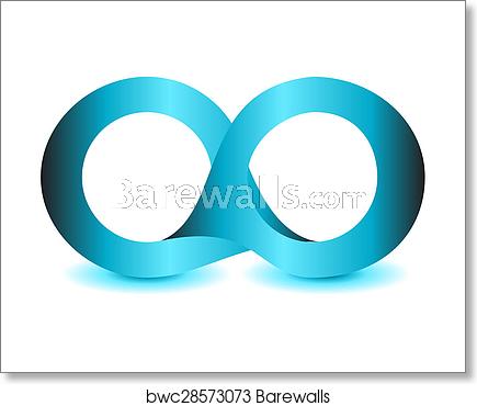 435x370 Infinity Symbol Unlimited Sign Vector Icon, Art Print Barewalls