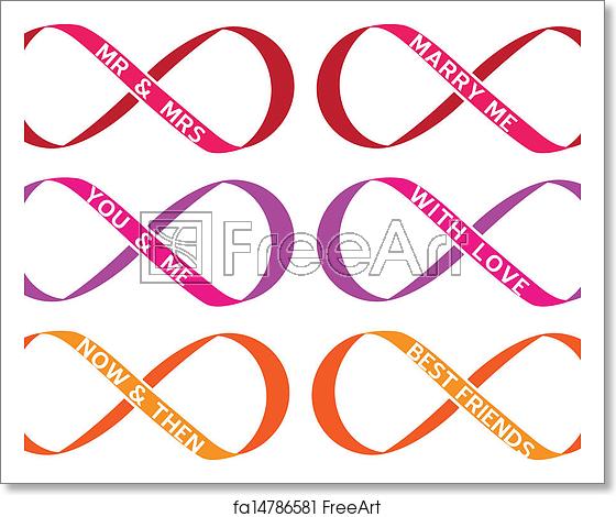 560x470 Free Art Print Of Infinity Sign, Vector Set Never Ending Love