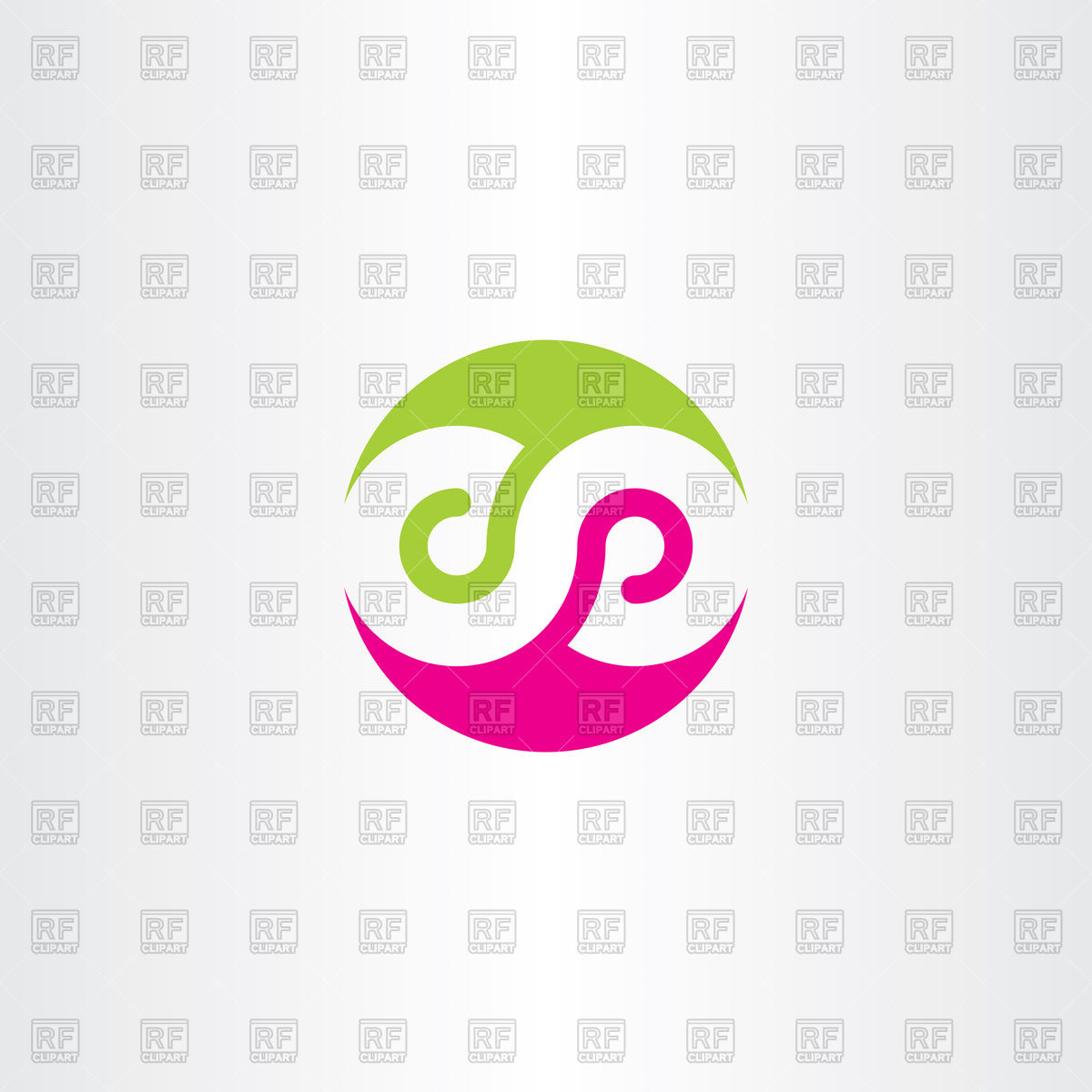 1200x1200 Green And Magenta Infinity Symbol Vector Image Of Icons