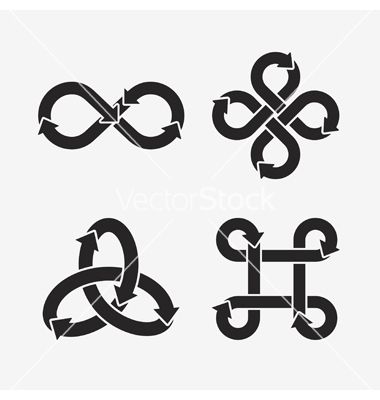 380x400 Infinity Symbol Icons Vector