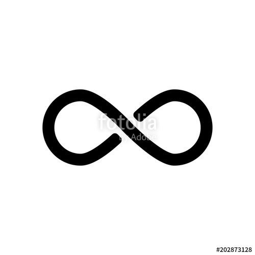 500x500 Infinity Symbol, Simple Icon Stock Image And Royalty Free Vector