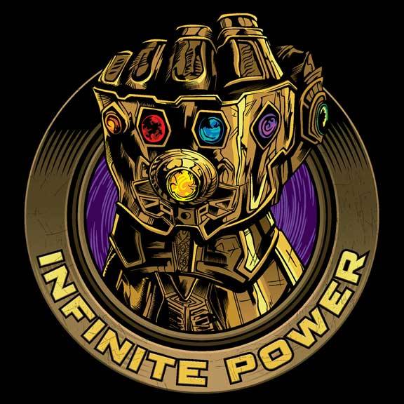 576x576 Avengers Infinity War Infinite Power T Shirt Tee