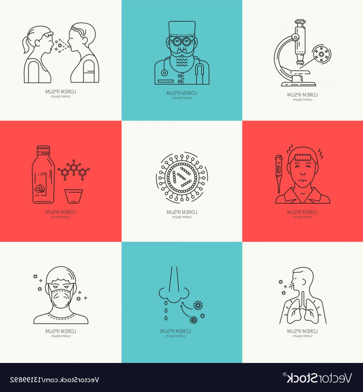 1200x1296 Prevention Of Influenza Line Icon Vector Soidergi