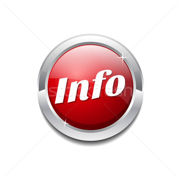 600x600 Info Red Vector Icon Button Vector Illustration Rizwan Ali