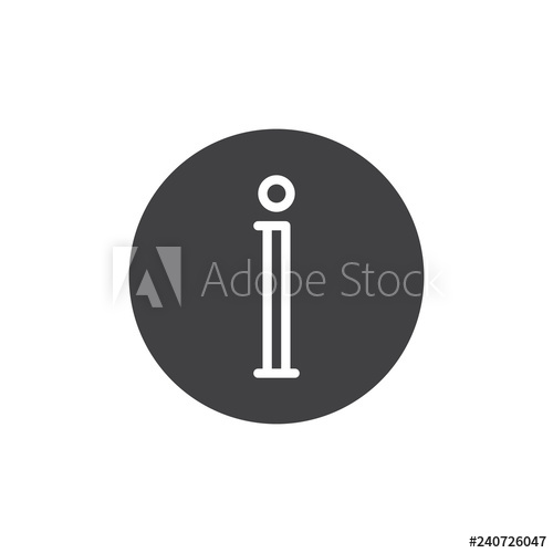 500x500 Information Button Vector Icon Filled Flat Sign For Mobile