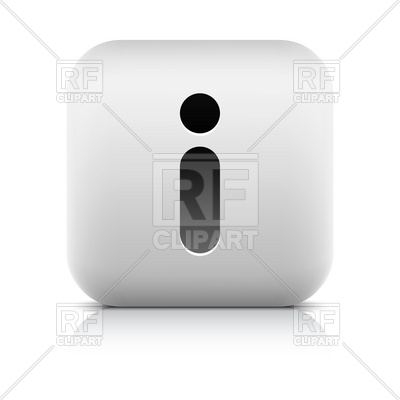 400x400 Information Sign On The Square Push Button Vector Image Of Signs