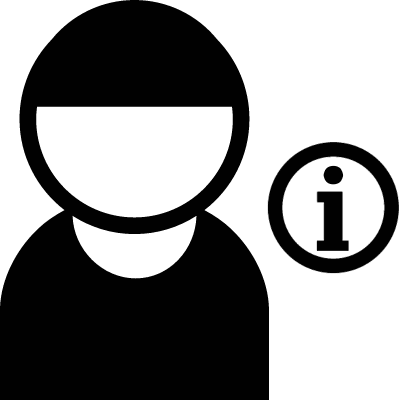 400x400 User With Info Round Button Free Vectors, Logos, Icons