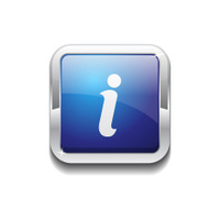 200x200 Info Rounded Square Purple Vector Button Icon Design Stock