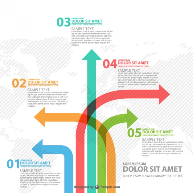 Different Way Arrows Infographics Vector Free Download 626x626 Different Way Arrows Infographics Vector Free Download