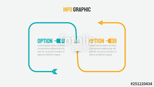 Thin Line Infographic Process Design With Option And Arrow 500x282 Thin Line Infographic Process Design With Option And Arrow