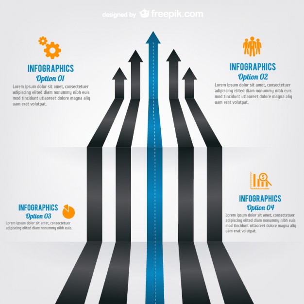 Arrow Roads Infographic Template Vector Free Download 626x626 Arrow Roads Infographic Template Vector Free Download