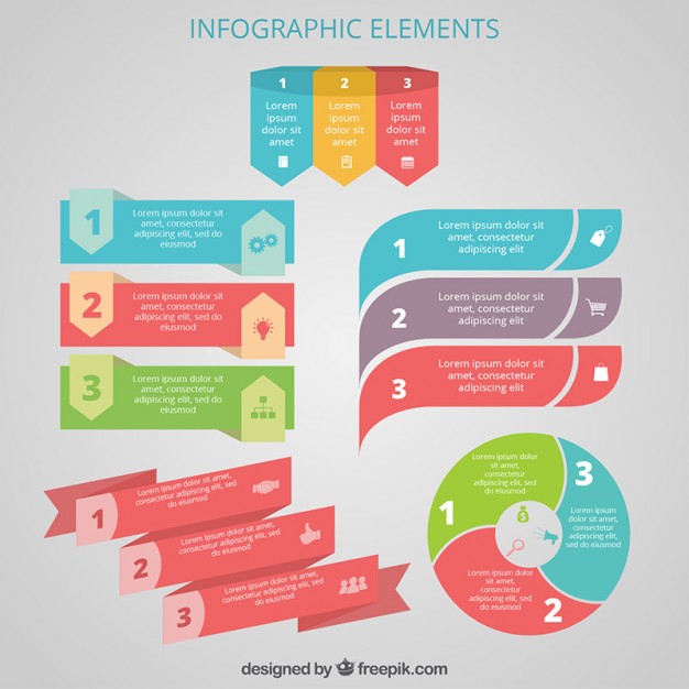 626x626 Colorful Infographic Elements Vector Free Download