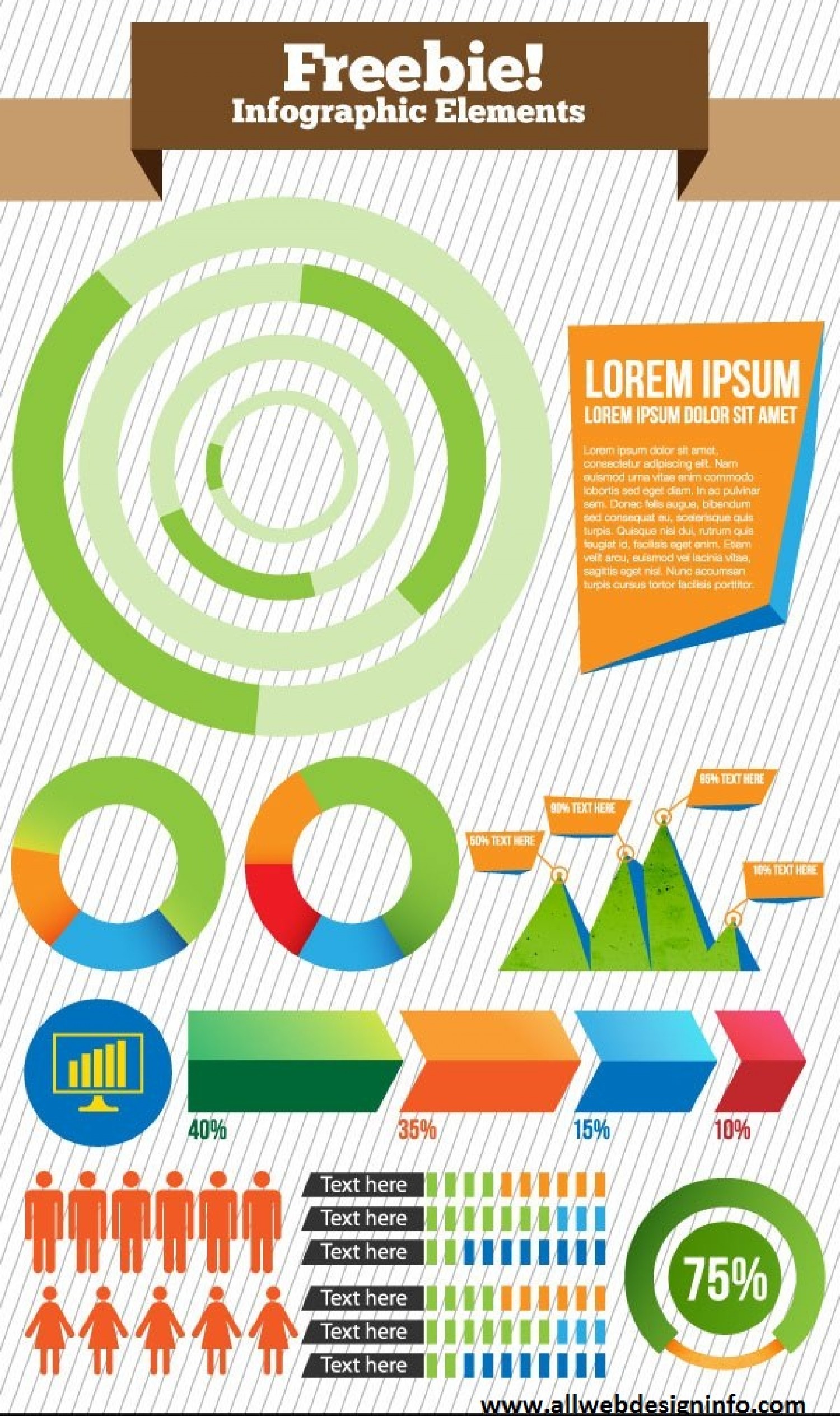 1500x2527 Free Vector Infographic Elements Visual Ly