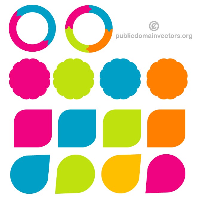 660x660 Infographics Elements Vector Set