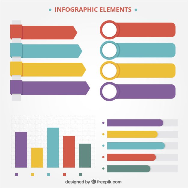 626x626 Great Infographic Elements With Variety Of Colors Free Vector