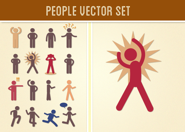 People Vector Set 630x450 People Vector Set