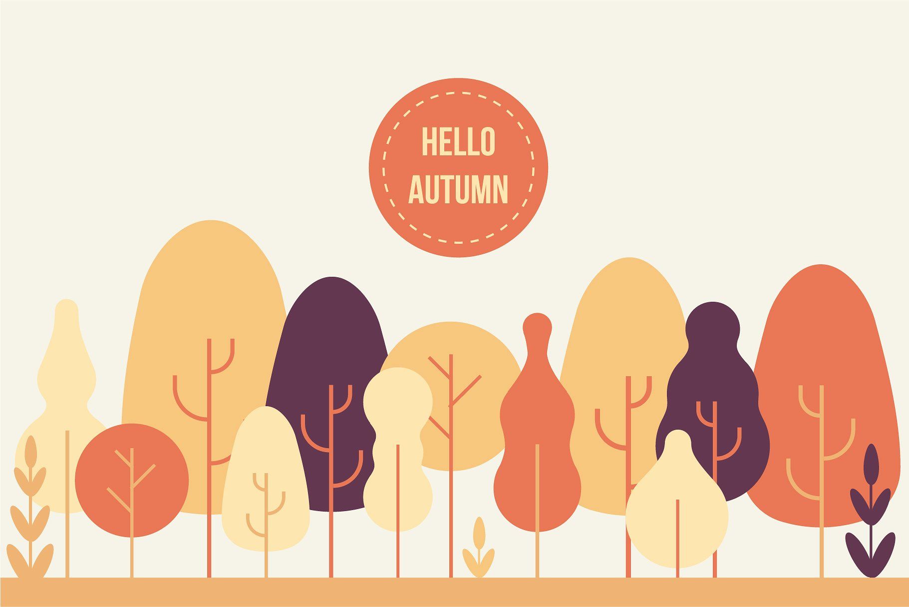 Autumn People Vector Set 1821x1215 Autumn People Vector Set