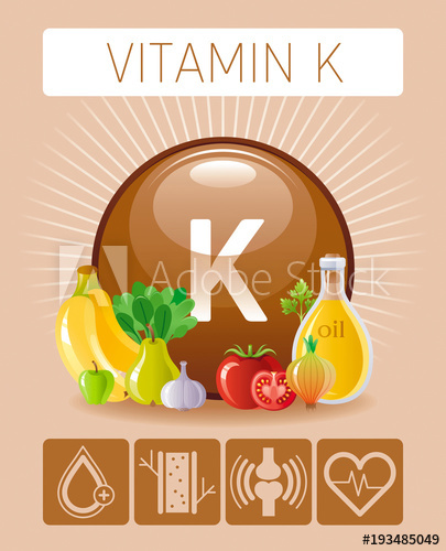 Vitamin K Supplement Food Icons Healthy Eating Text Letter Logo 405x500 Vitamin K Supplement Food Icons Healthy Eating Text Letter Logo