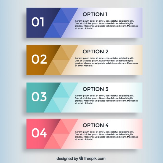 Geometric Infographic Banners Vector Free Download 626x626 Geometric Infographic Banners Vector Free Download