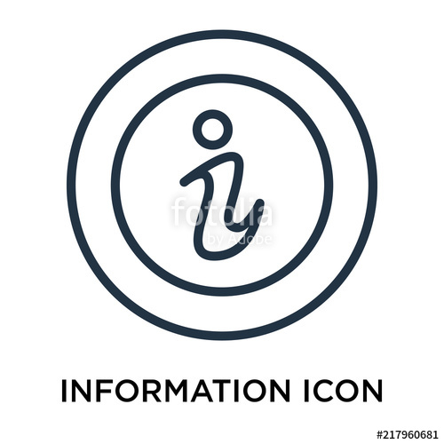 Information Icons Isolated On White Background Modern 500x500 Information Icons Isolated On White Background Modern