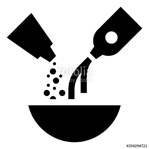 500x500 Recipe Ingredients Vector Icon Stock Image And Royalty Free