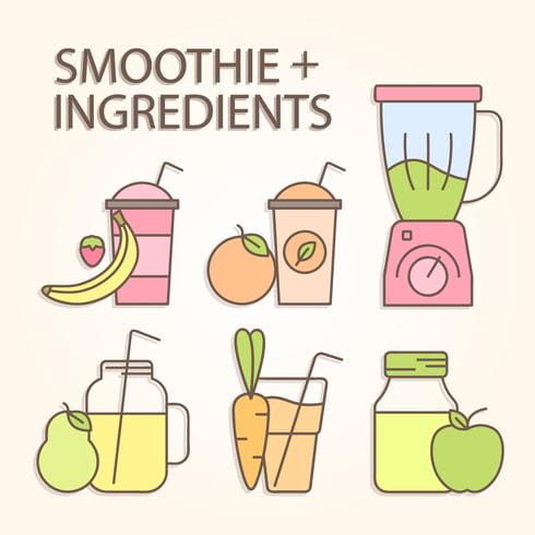 490x490 Smoothie And Ingredients Vector Free Graphics Uihere